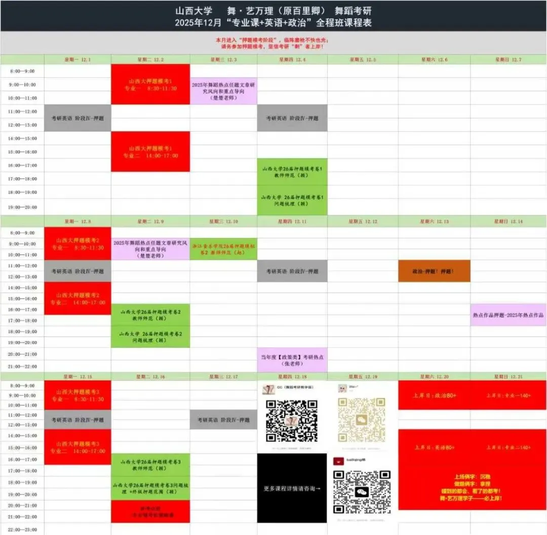 你模考过套卷吗?舞艺万理27届舞蹈考研真题押题模考班11月开课!名师一对一问题梳理+院校专属答题技巧+超高命中率!最后两个月翻盘不是梦-第27张图片-四季读书网 你模考过套卷吗?舞艺万理27届舞蹈考研真题押题模考班11月开课!名师一对一问题梳理+院校专属答题技巧+超高命中率!最后两个月翻盘不是梦-第27张图片-四季读书网