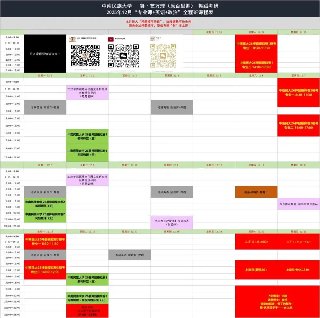 你模考过套卷吗?舞艺万理27届舞蹈考研真题押题模考班11月开课!名师一对一问题梳理+院校专属答题技巧+超高命中率!最后两个月翻盘不是梦-第31张图片-四季读书网 你模考过套卷吗?舞艺万理27届舞蹈考研真题押题模考班11月开课!名师一对一问题梳理+院校专属答题技巧+超高命中率!最后两个月翻盘不是梦-第31张图片-四季读书网