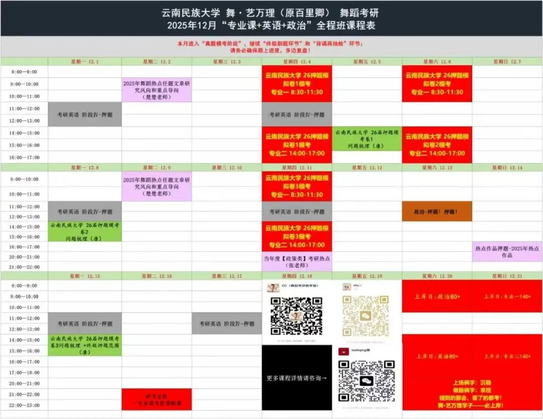 你模考过套卷吗?舞艺万理27届舞蹈考研真题押题模考班11月开课!名师一对一问题梳理+院校专属答题技巧+超高命中率!最后两个月翻盘不是梦-第35张图片-四季读书网 你模考过套卷吗?舞艺万理27届舞蹈考研真题押题模考班11月开课!名师一对一问题梳理+院校专属答题技巧+超高命中率!最后两个月翻盘不是梦-第35张图片-四季读书网