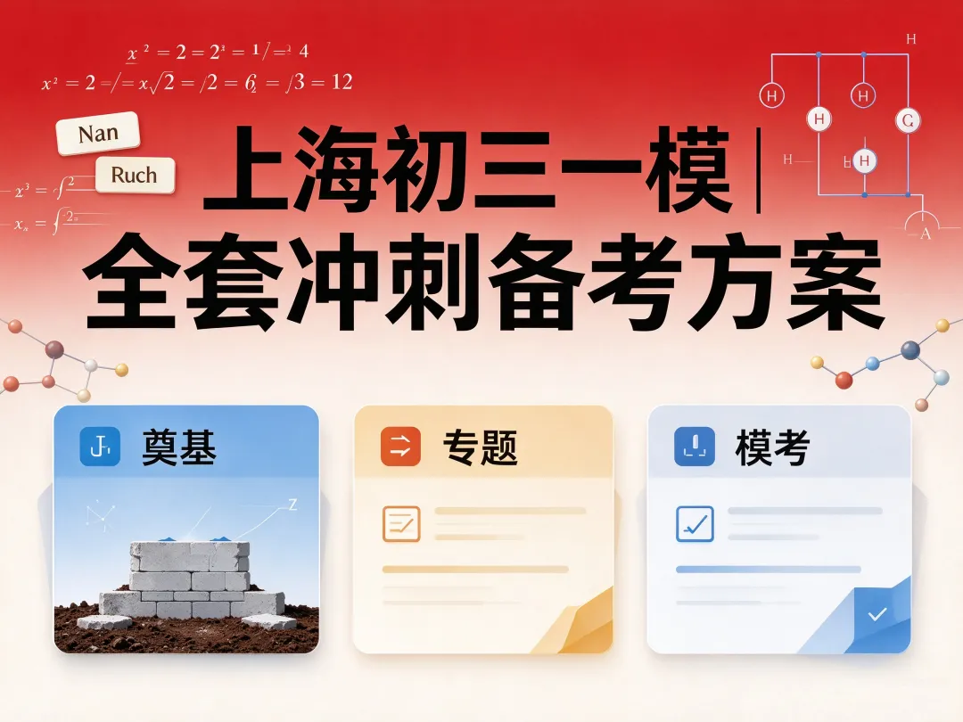 上海初三一模|全套冲刺备考方案-第1张图片-四季读书网 上海初三一模|全套冲刺备考方案-第1张图片-四季读书网
