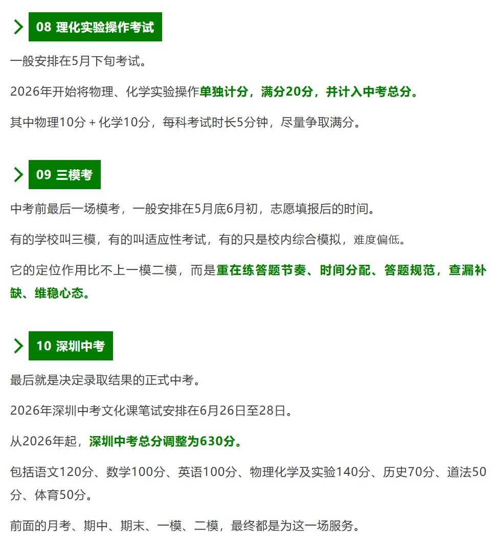 深圳初三家长须知:全年的10场关键考试,有些计入中考总分!建议收藏!-第3张图片-四季读书网 深圳初三家长须知:全年的10场关键考试,有些计入中考总分!建议收藏!-第3张图片-四季读书网