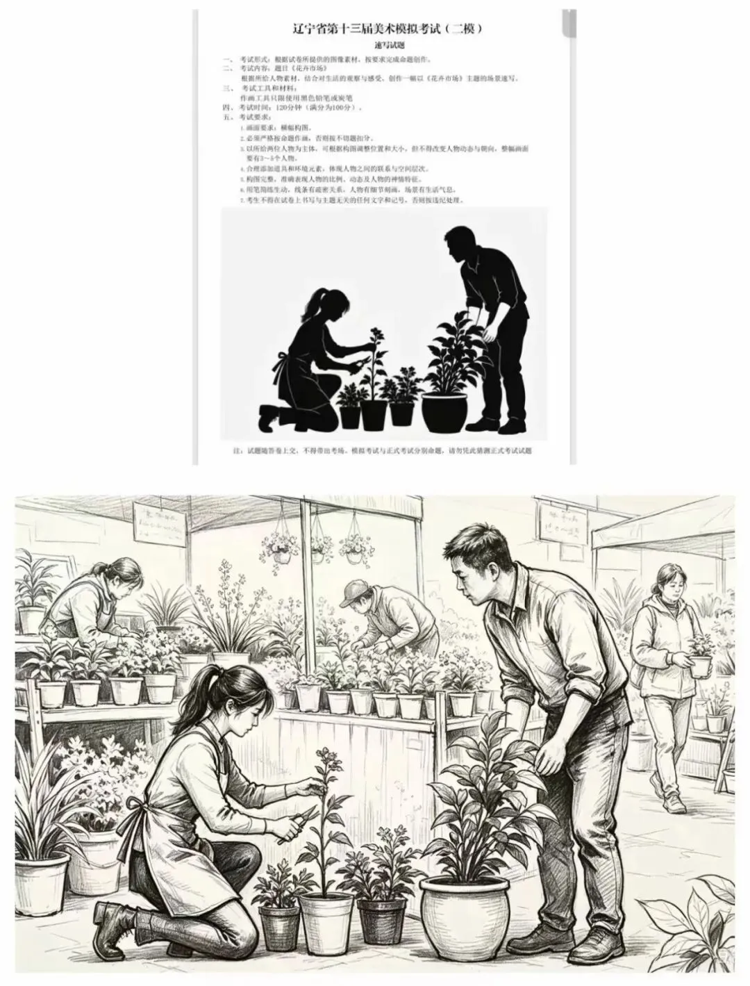 2026年全国美术模考试题 --练习使用-第48张图片-四季读书网