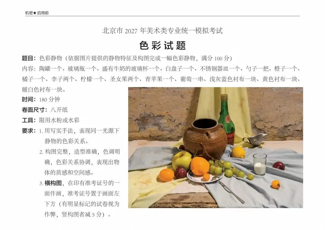 2026年全国美术模考试题 --练习使用-第61张图片-四季读书网
