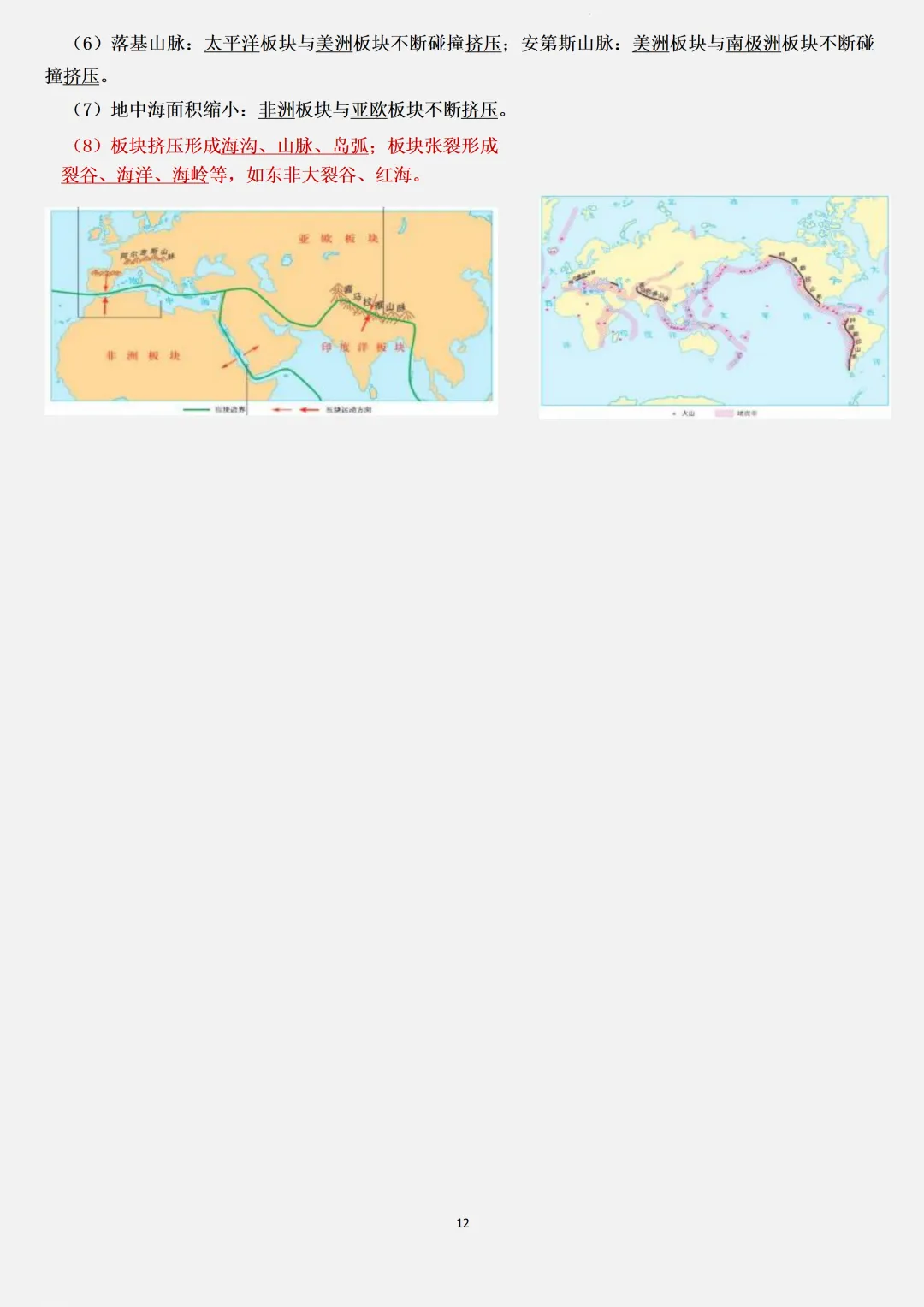 【初一】2026秋七年级上册地理全册常考重点知识梳理汇总,有高清完整版可打印-第17张图片-四季读书网 【初一】2026秋七年级上册地理全册常考重点知识梳理汇总,有高清完整版可打印-第17张图片-四季读书网