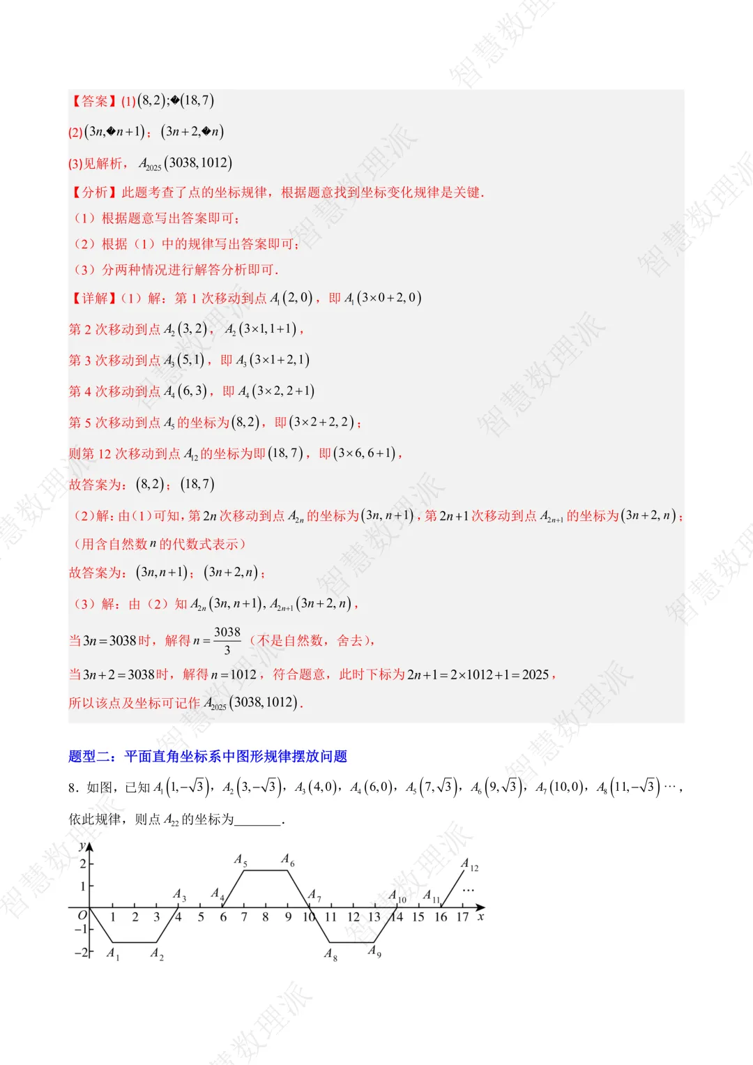 北师大版初二 八年级上册数学 《专题七 平面直角坐标系中变换规律探究问题的四种模型》-第6张图片-四季读书网 北师大版初二 八年级上册数学 《专题七 平面直角坐标系中变换规律探究问题的四种模型》-第6张图片-四季读书网