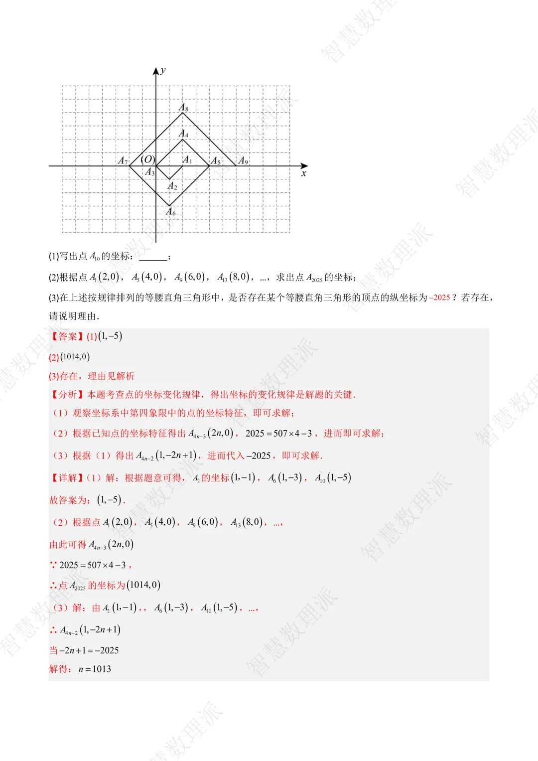 北师大版初二 八年级上册数学 《专题七 平面直角坐标系中变换规律探究问题的四种模型》-第10张图片-四季读书网 北师大版初二 八年级上册数学 《专题七 平面直角坐标系中变换规律探究问题的四种模型》-第10张图片-四季读书网