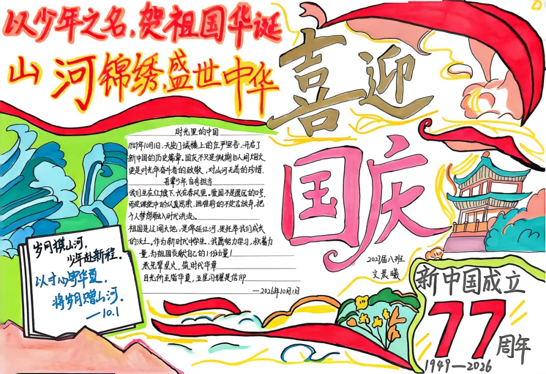 青樟鉴行|潼南中学初三年级国庆德育实践作品-第12张图片-四季读书网