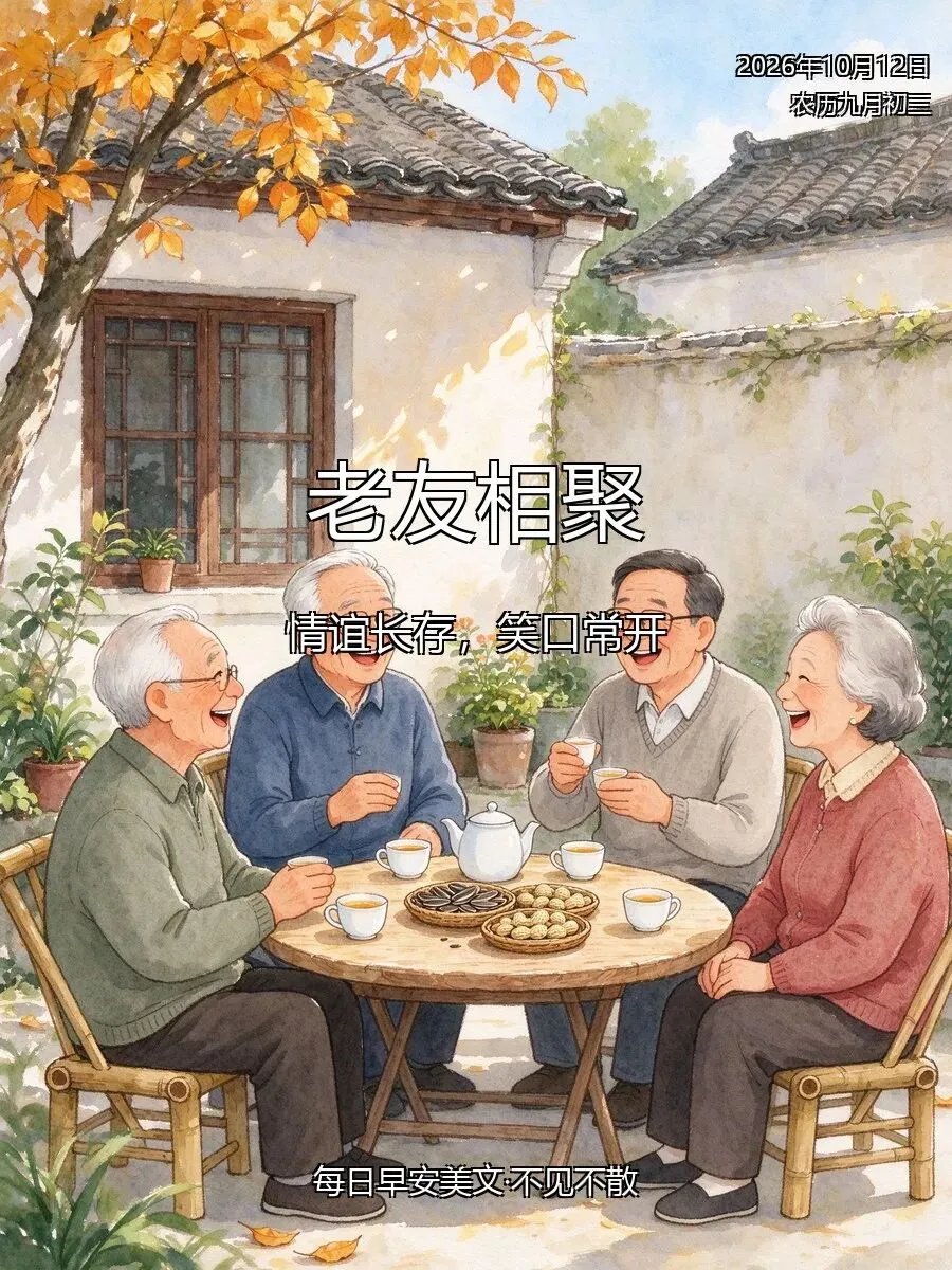 农历九月初三 · 老友相聚,愿你情谊长存、笑口常开、朋友多了路好走-第1张图片-四季读书网 农历九月初三 · 老友相聚,愿你情谊长存、笑口常开、朋友多了路好走-第1张图片-四季读书网