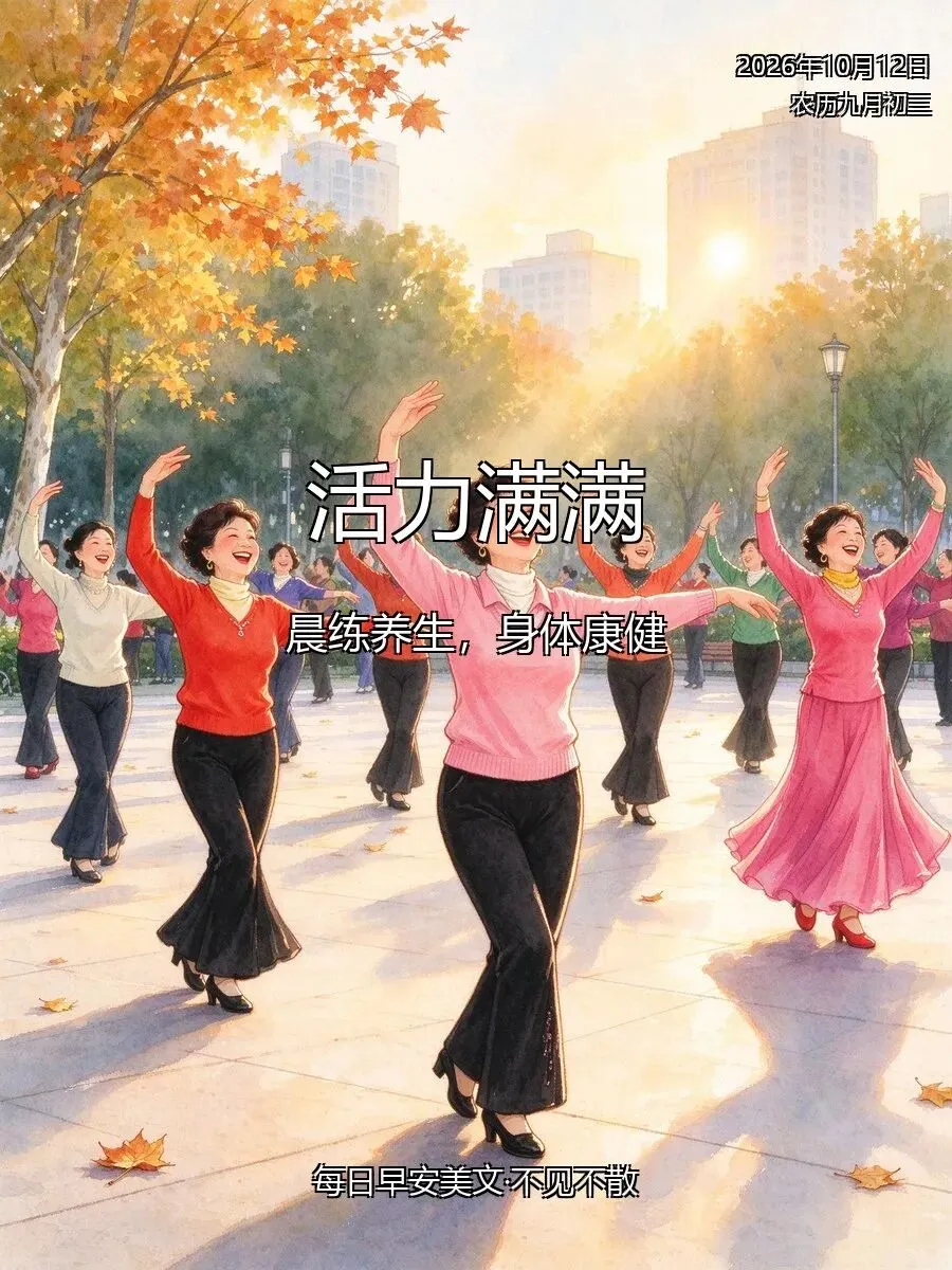 农历九月初三 · 晨练正当时,愿你活力满满、身体康健、越活越年轻-第2张图片-四季读书网 农历九月初三 · 晨练正当时,愿你活力满满、身体康健、越活越年轻-第2张图片-四季读书网
