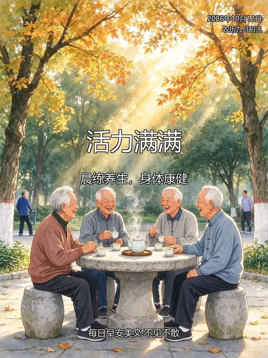 农历九月初三 · 晨练正当时,愿你活力满满、身体康健、越活越年轻-第4张图片-四季读书网 农历九月初三 · 晨练正当时,愿你活力满满、身体康健、越活越年轻-第4张图片-四季读书网