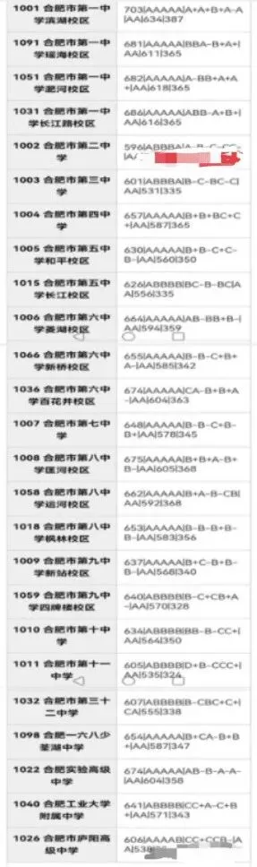 合肥市区2026年中考部分初中学校省示范高中指标到校情况,仅供参考!-第40张图片-四季读书网