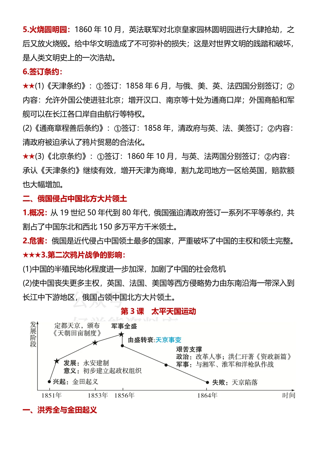 【月考】2026-2027学年人教版初二八年级上册历史第一次月考知识点总结-第3张图片-四季读书网 【月考】2026-2027学年人教版初二八年级上册历史第一次月考知识点总结-第3张图片-四季读书网