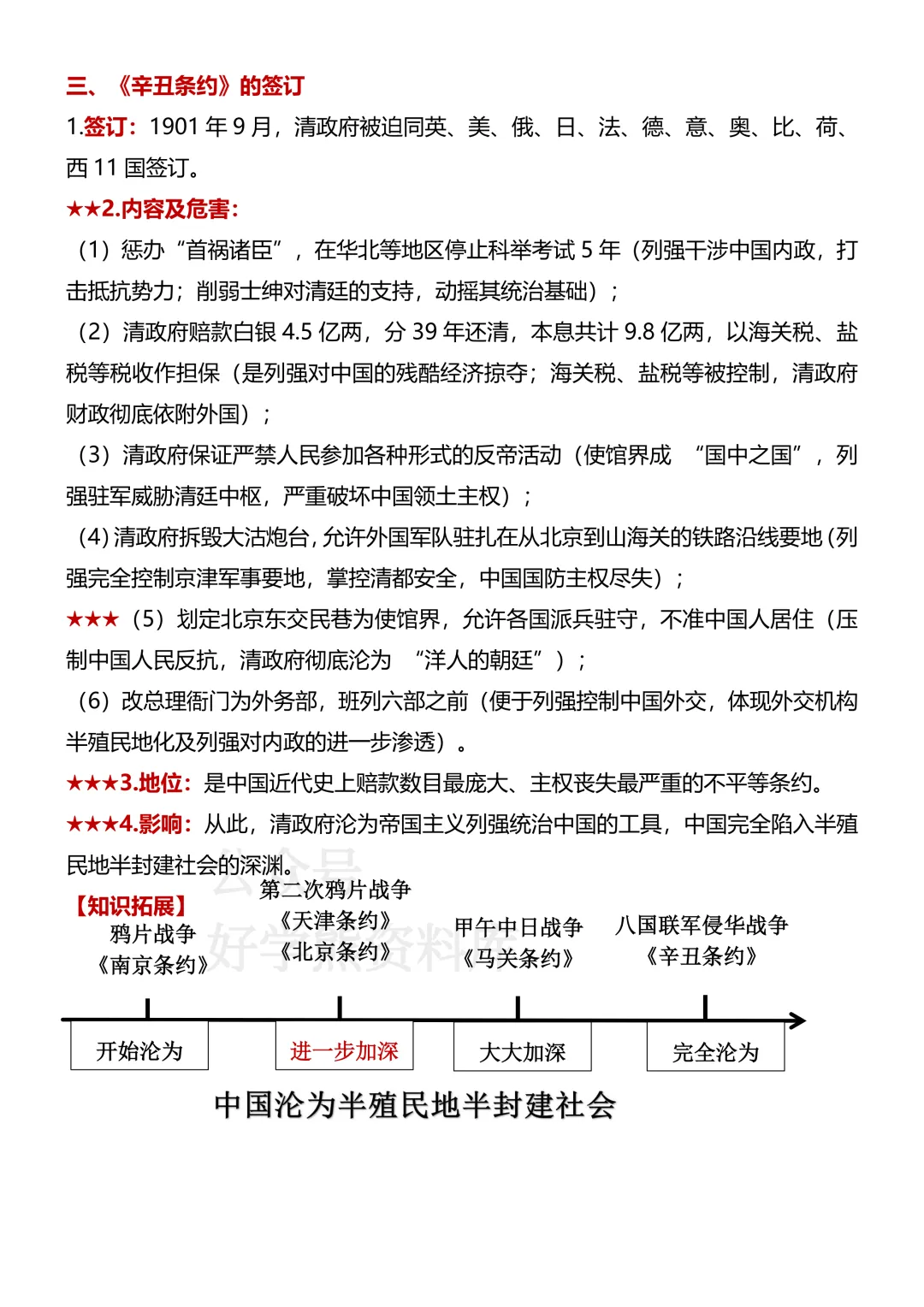【月考】2026-2027学年人教版初二八年级上册历史第一次月考知识点总结-第10张图片-四季读书网 【月考】2026-2027学年人教版初二八年级上册历史第一次月考知识点总结-第10张图片-四季读书网