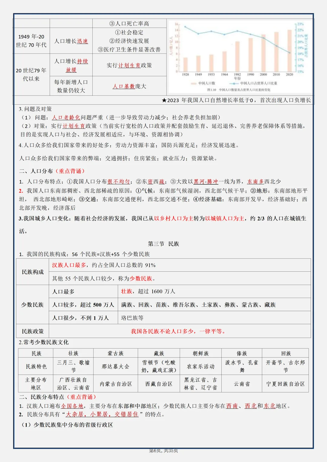 【初二】2026新教材八年级上册地理全册必背知识点汇总(高清版可打印)-第10张图片-四季读书网