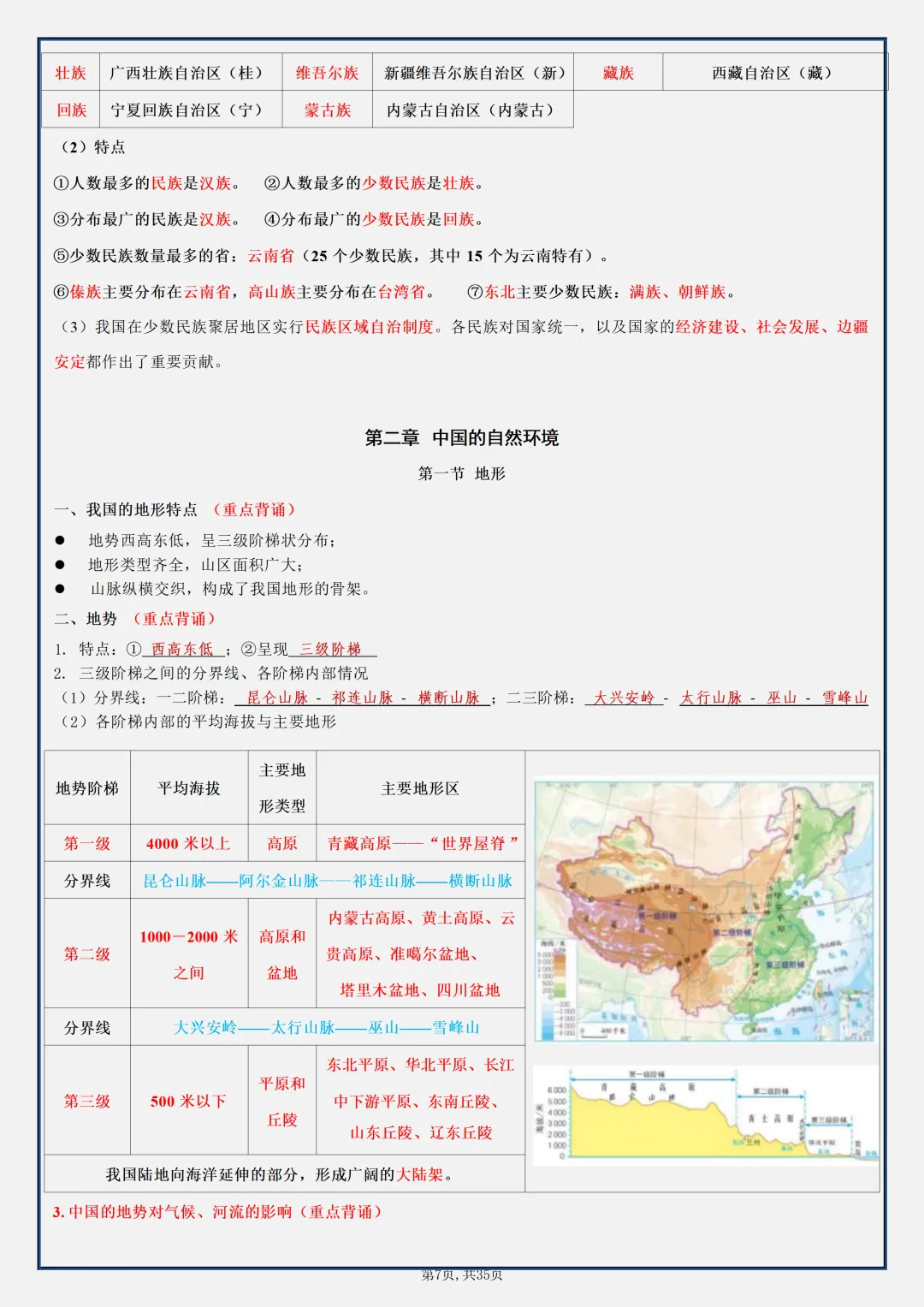 【初二】2026新教材八年级上册地理全册必背知识点汇总(高清版可打印)-第11张图片-四季读书网