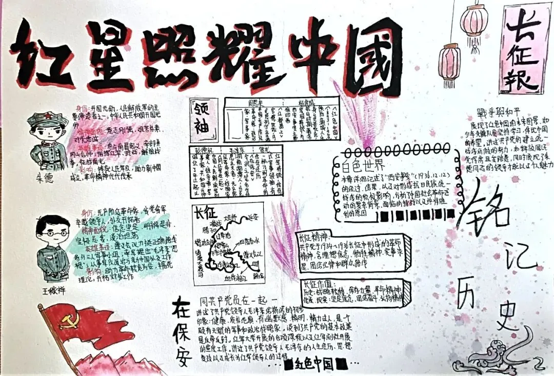 书香润假期,红心向未来——初二年级开展《红星照耀中国》主题人物小报评比活动-第21张图片-四季读书网 书香润假期,红心向未来——初二年级开展《红星照耀中国》主题人物小报评比活动-第21张图片-四季读书网