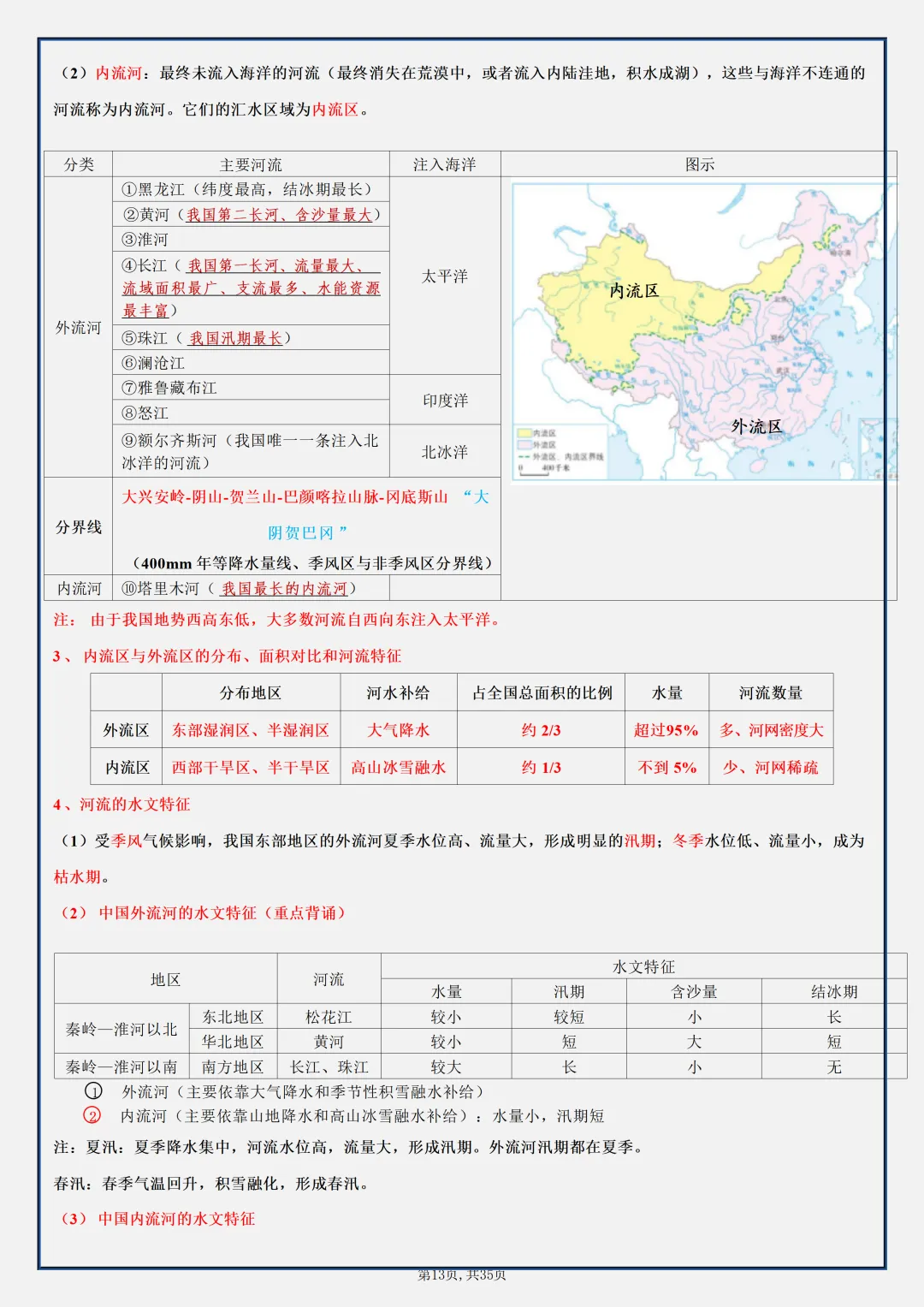 【初二】2026新教材八年级上册地理全册必背知识点汇总(高清版可打印)-第17张图片-四季读书网