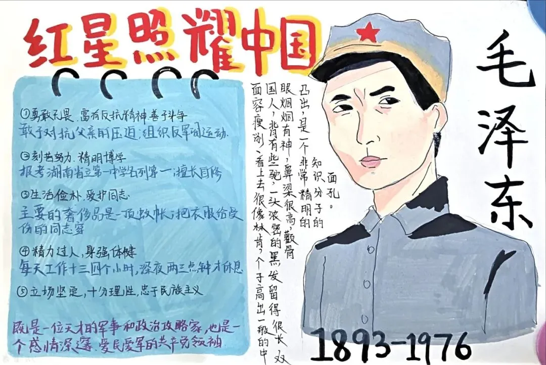 书香润假期,红心向未来——初二年级开展《红星照耀中国》主题人物小报评比活动-第36张图片-四季读书网 书香润假期,红心向未来——初二年级开展《红星照耀中国》主题人物小报评比活动-第36张图片-四季读书网