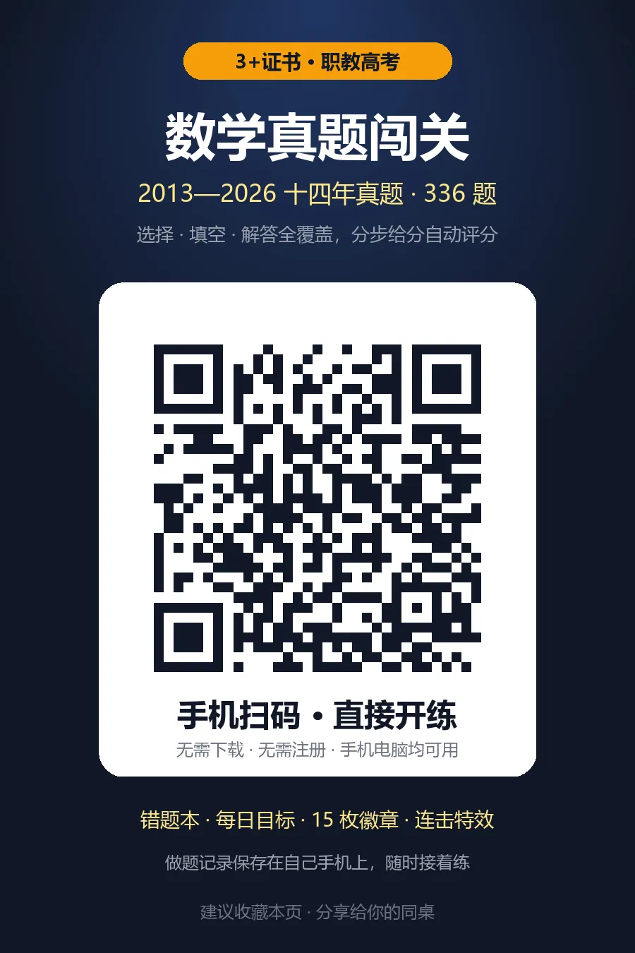 广东3+证书数学真题闯关|助力职教高考学子金榜题名-第3张图片-四季读书网 广东3+证书数学真题闯关|助力职教高考学子金榜题名-第3张图片-四季读书网