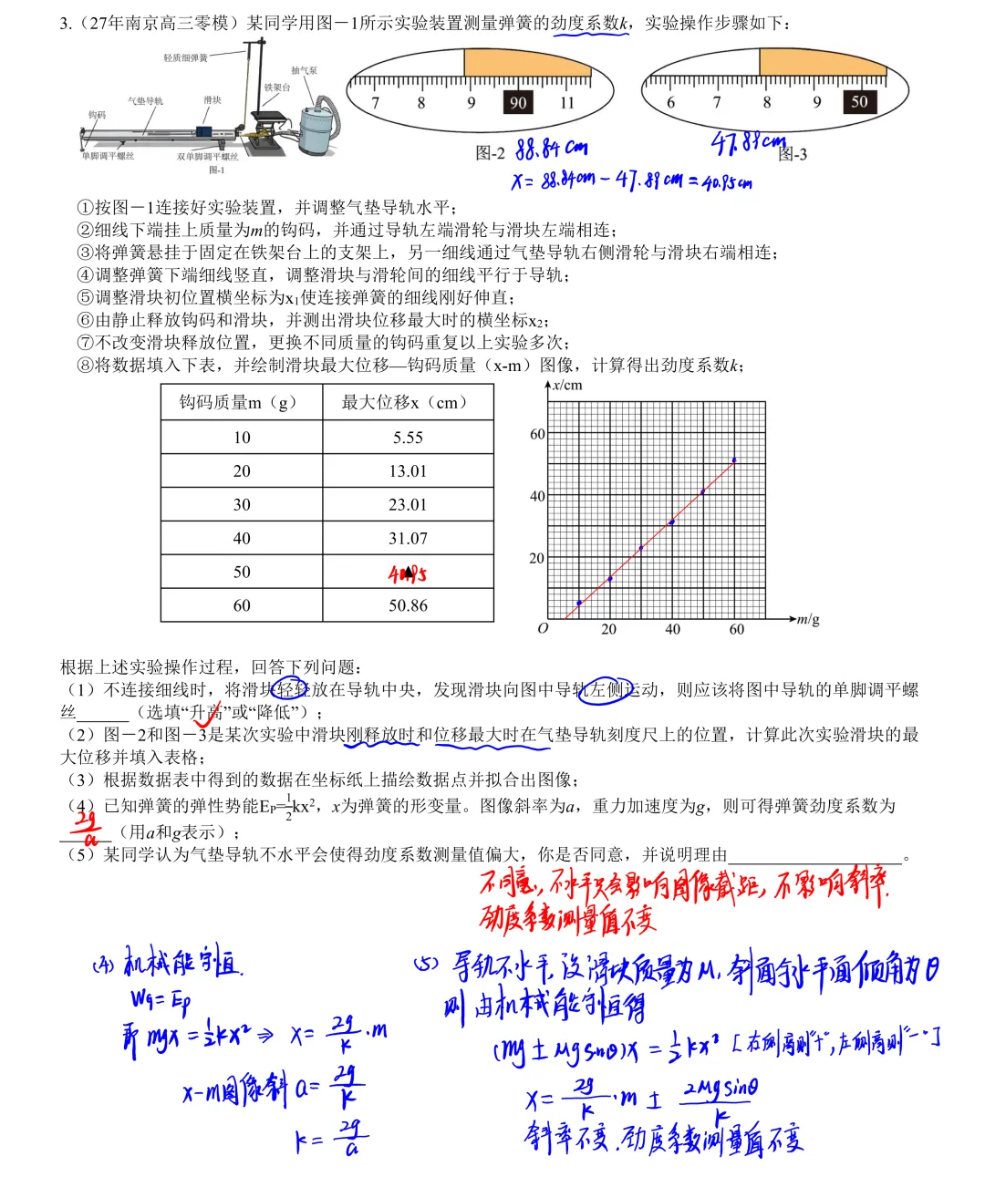 【高考冲刺】27届高三零模实验题解析-第3张图片-四季读书网
