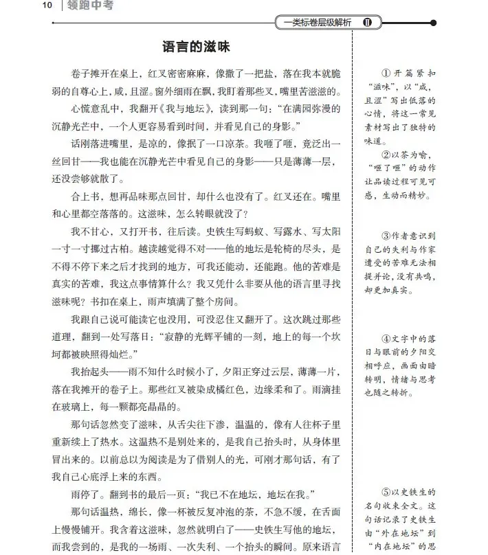 《中考作文标卷层级解析及升格示例》,连续出版20年-第4张图片-四季读书网