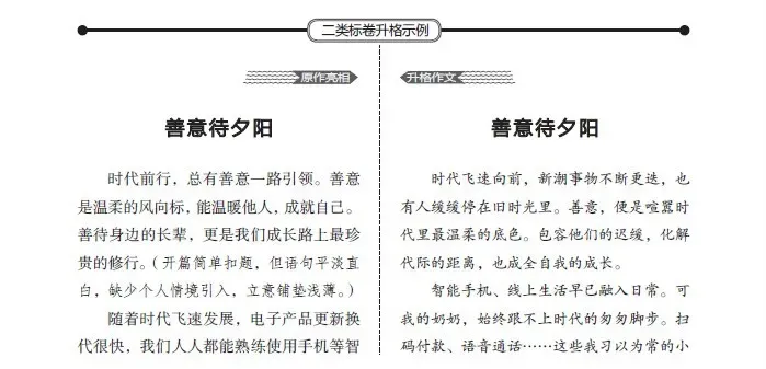 《中考作文标卷层级解析及升格示例》,连续出版20年-第7张图片-四季读书网
