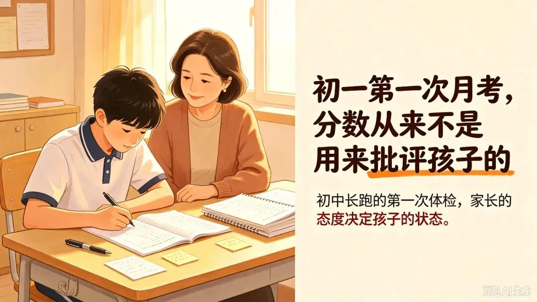 初一第一次月考,分数从来不是用来批评孩子的-第1张图片-四季读书网