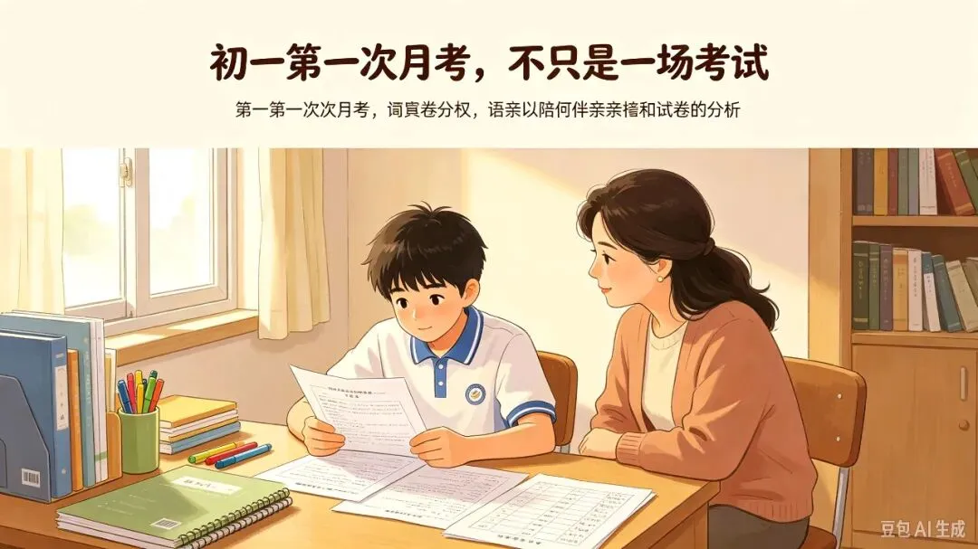 初一第一次月考,分数从来不是用来批评孩子的-第2张图片-四季读书网