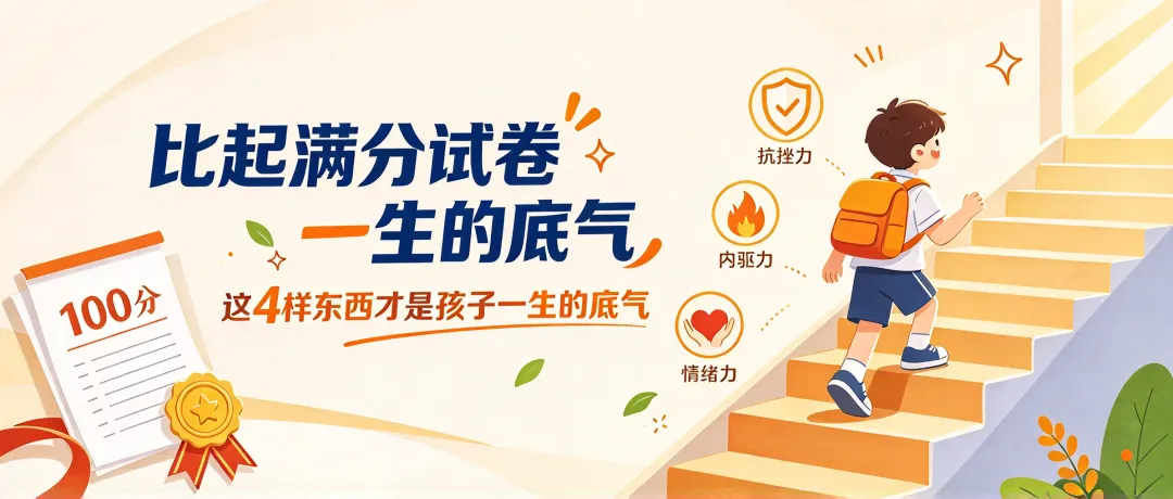 比起满分试卷,这 4 样东西才是孩子一生的底气-第1张图片-四季读书网 比起满分试卷,这 4 样东西才是孩子一生的底气-第1张图片-四季读书网