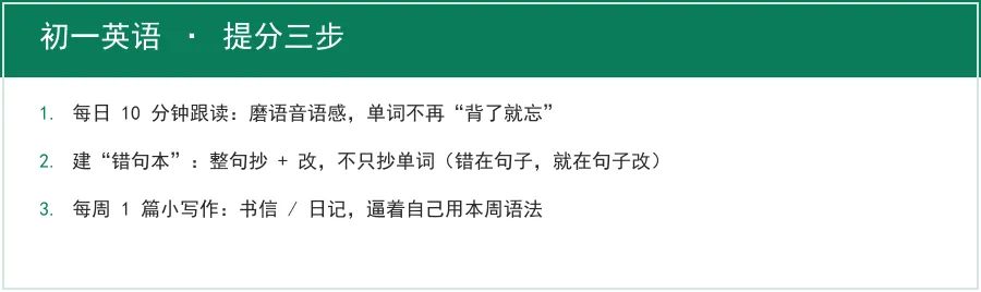 初一英语:孩子“背了单词还是不会用”,问题出在哪?-第3张图片-四季读书网 初一英语:孩子“背了单词还是不会用”,问题出在哪?-第3张图片-四季读书网