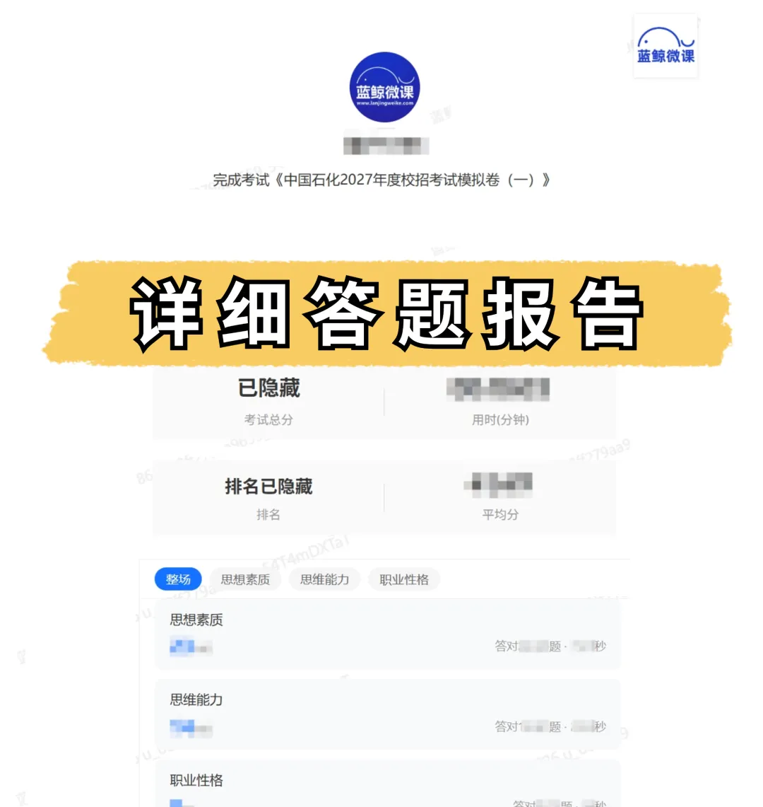 三油一网2027年度校招【模考大赛(第一期)】考情分析-第34张图片-四季读书网