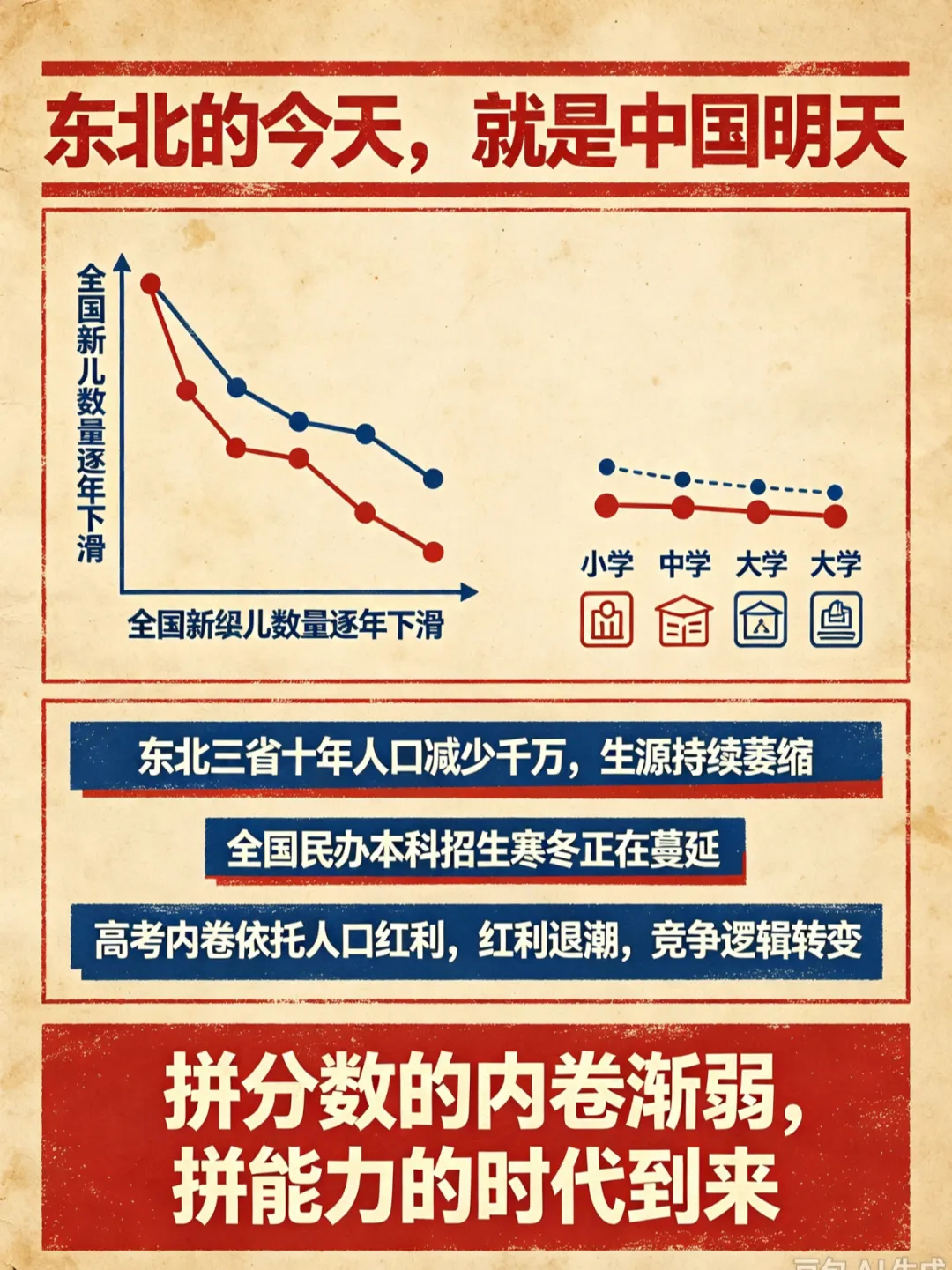 东北高考“低分上本科”:不是福利,是中国未来二十年的预告-第2张图片-四季读书网