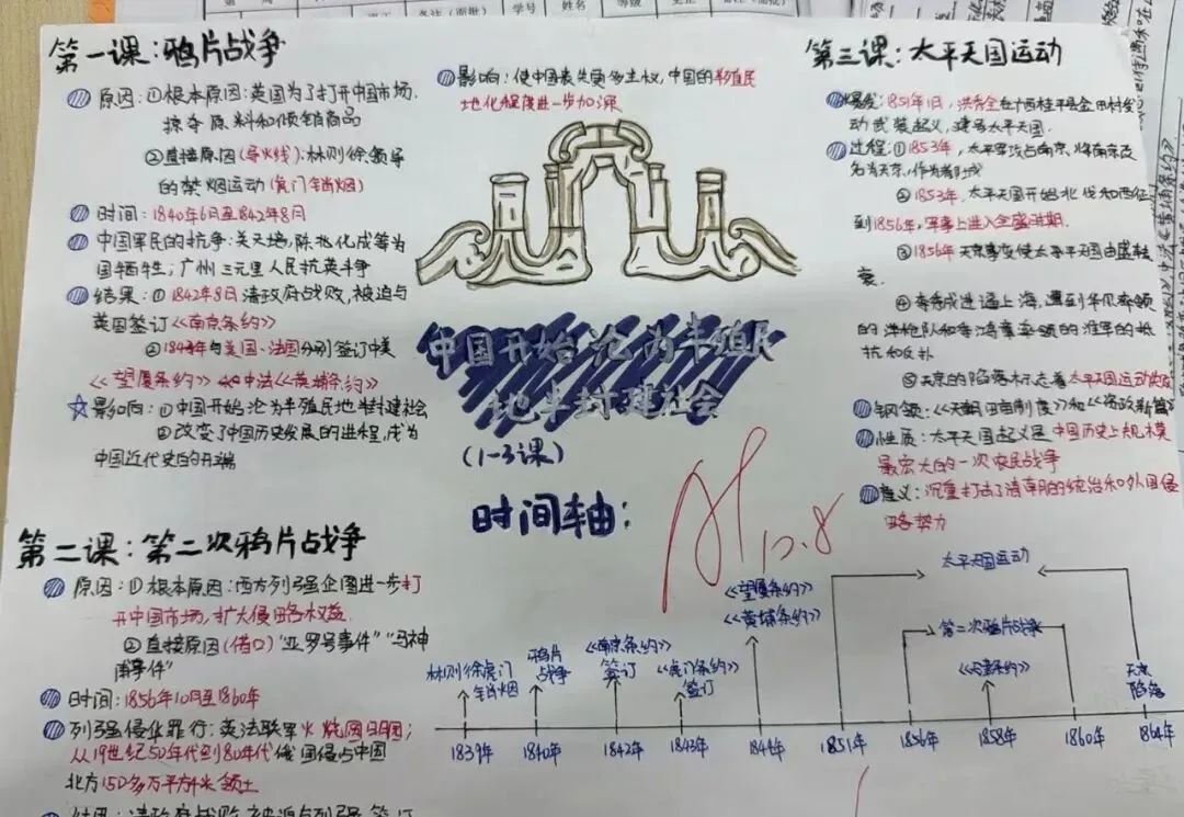 ��初二学子笔下的文综作品,绝美!-第22张图片-四季读书网