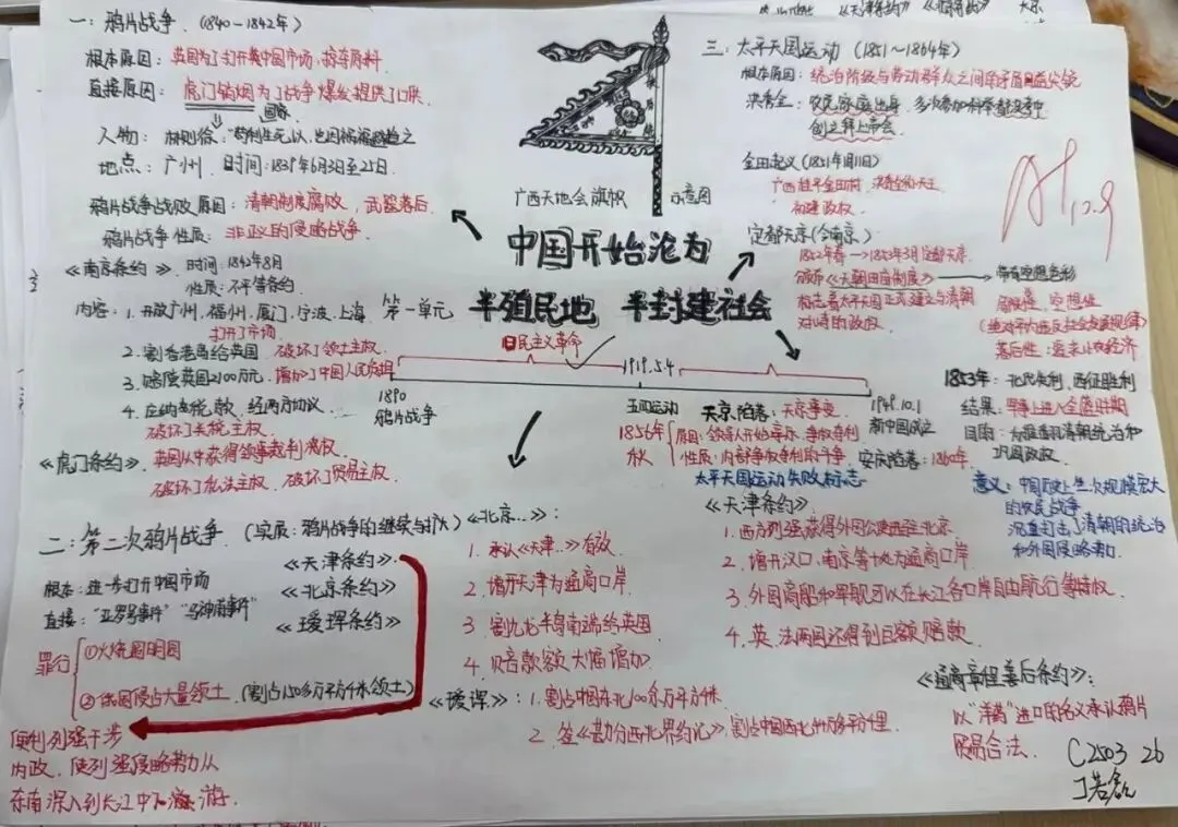 ��初二学子笔下的文综作品,绝美!-第26张图片-四季读书网