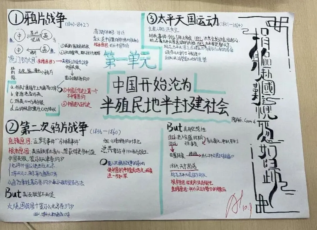 ��初二学子笔下的文综作品,绝美!-第29张图片-四季读书网