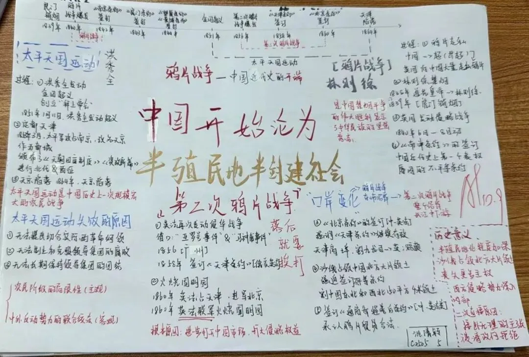 ��初二学子笔下的文综作品,绝美!-第31张图片-四季读书网