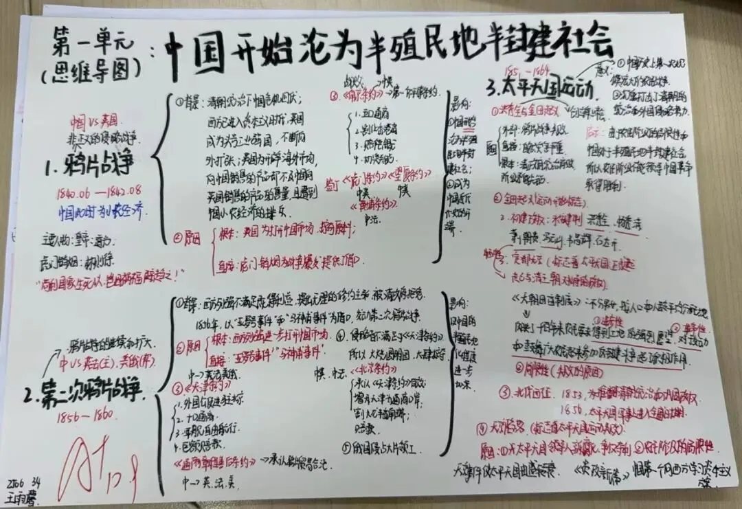 ��初二学子笔下的文综作品,绝美!-第34张图片-四季读书网