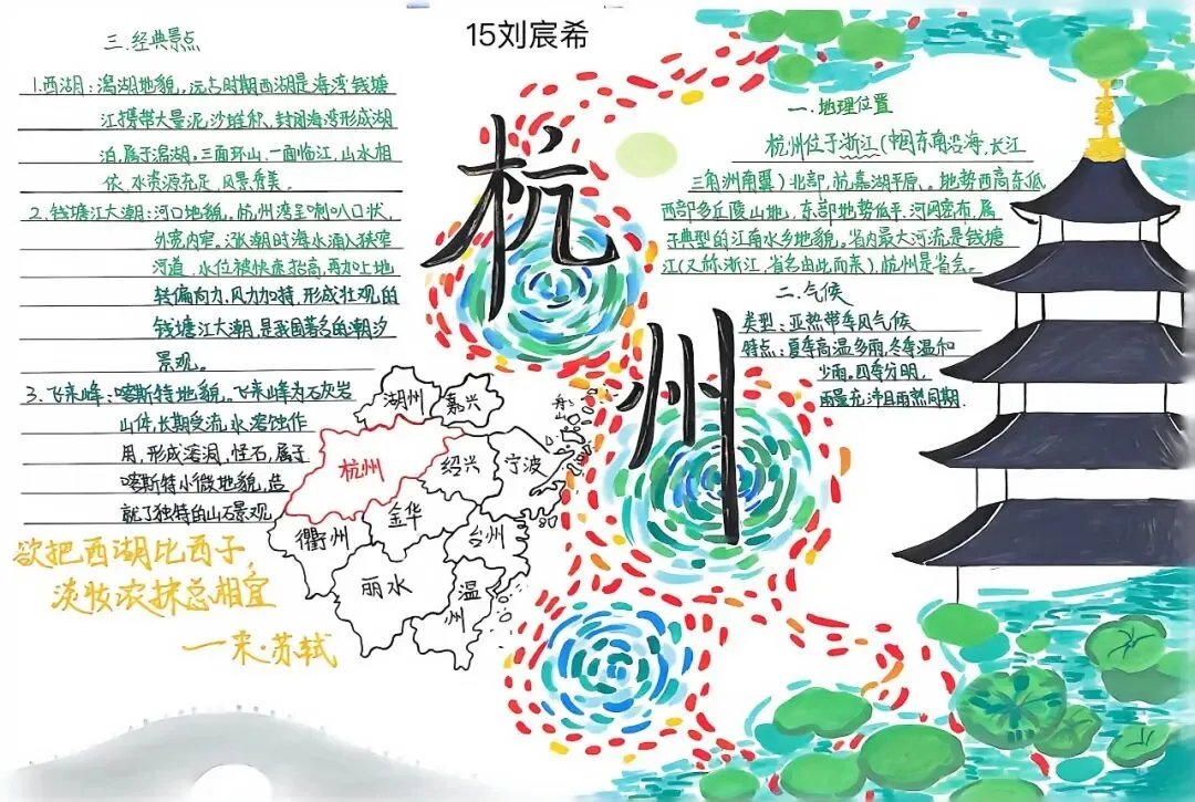 ��初二学子笔下的文综作品,绝美!-第44张图片-四季读书网