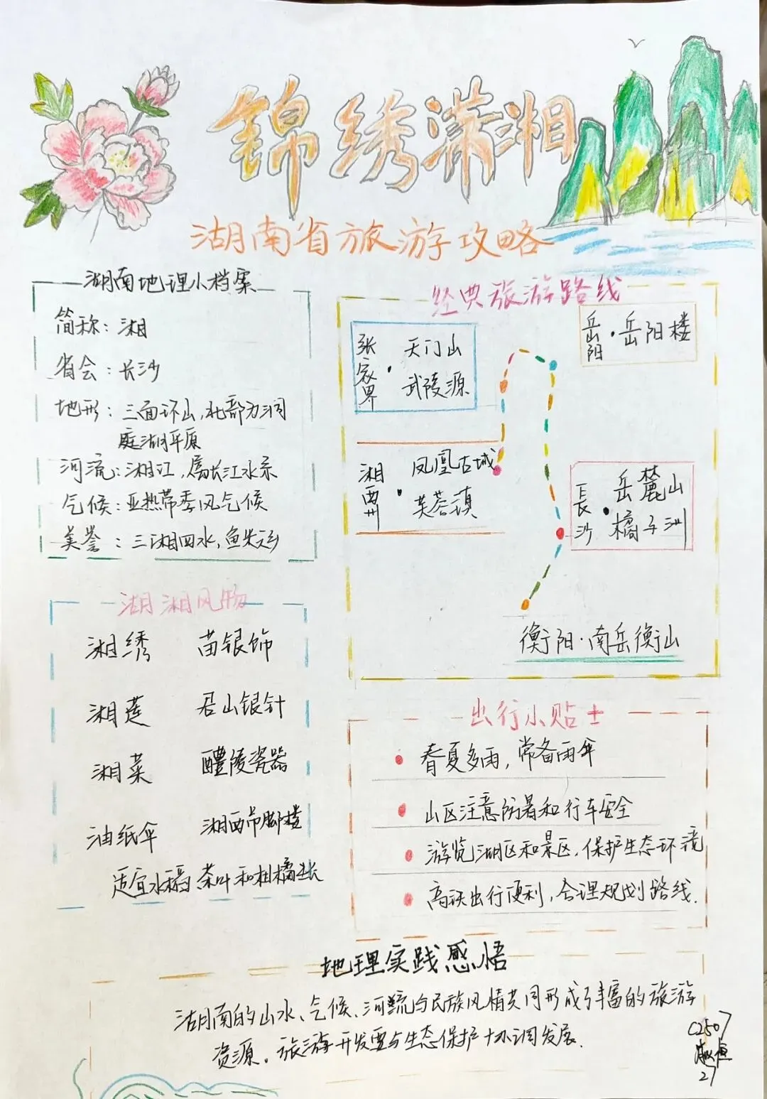 ��初二学子笔下的文综作品,绝美!-第55张图片-四季读书网