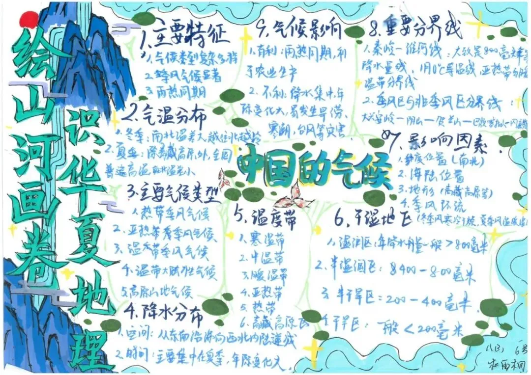 初二地理:绘山河画卷·识华夏地理 | 顺德一中外国语学校项目式学习作业展示(六)-第7张图片-四季读书网