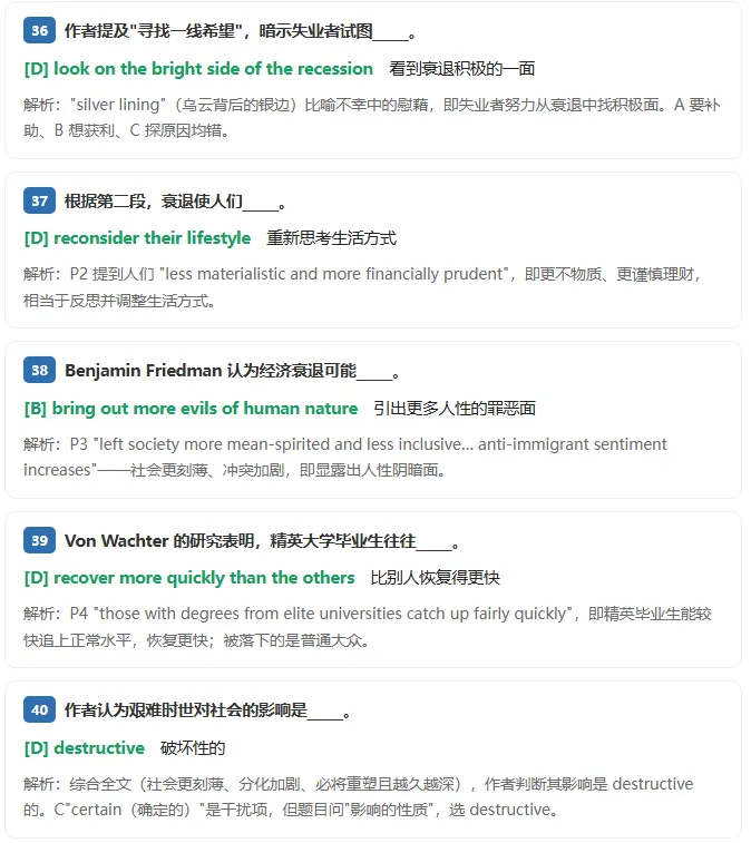 考研英语二2012年阅读理解真题分析及总结(含中文翻译+重点词汇+题型汇总)4 篇文章,4 个你我都逃不开的现实命题-第8张图片-四季读书网