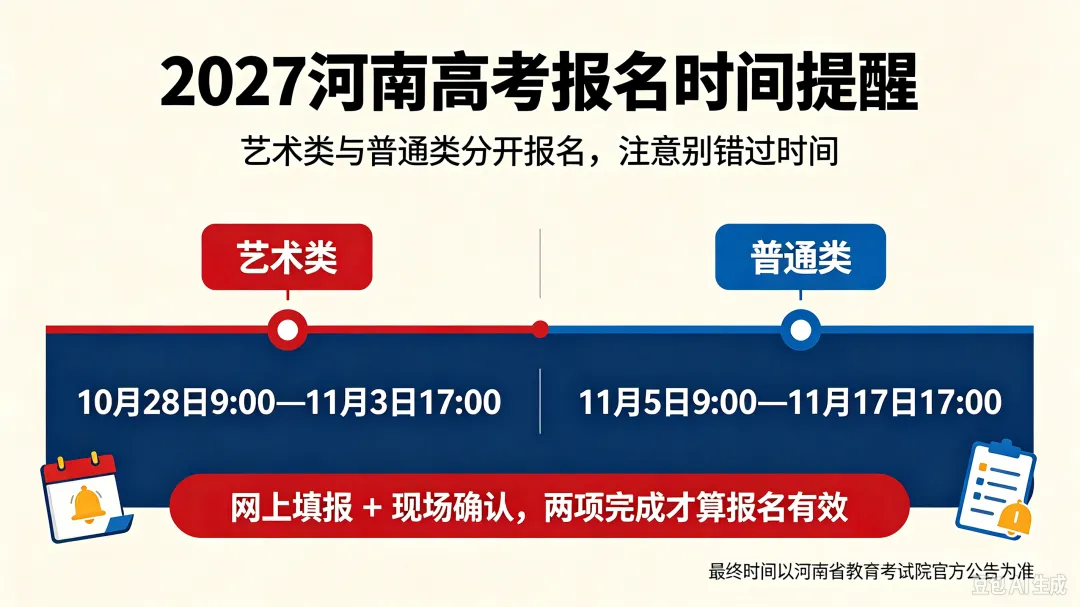 2027河南高考报名正式启动!时间、材料、注意事项一文看懂-第1张图片-四季读书网