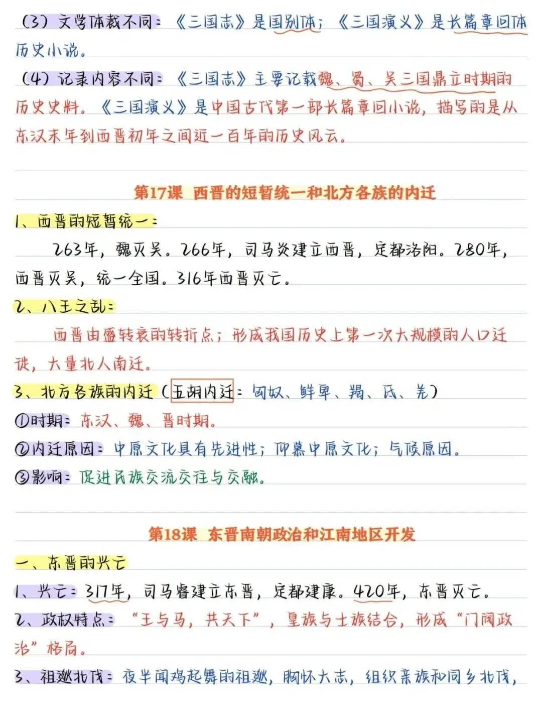 初一新七上历史全册核心笔记知识背读总结电子打印版!(2026 新版本)-第9张图片-四季读书网 初一新七上历史全册核心笔记知识背读总结电子打印版!(2026 新版本)-第9张图片-四季读书网