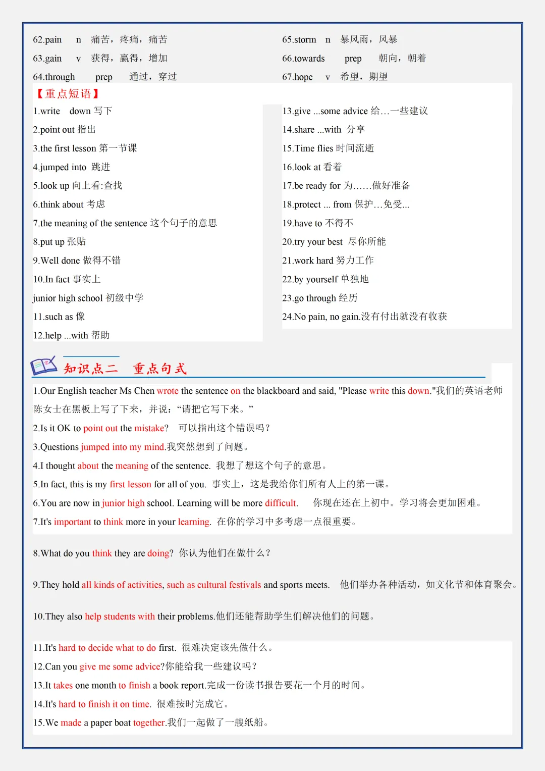 【初一】新版七上英语外研版全册必背考点知识点总结,完整版可打印(2026)-第10张图片-四季读书网 【初一】新版七上英语外研版全册必背考点知识点总结,完整版可打印(2026)-第10张图片-四季读书网