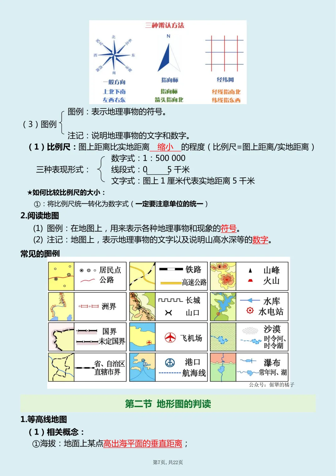 【初一】新版七上地理全册必背考点知识清单总结,完整版可打印(2026)-第8张图片-四季读书网 【初一】新版七上地理全册必背考点知识清单总结,完整版可打印(2026)-第8张图片-四季读书网