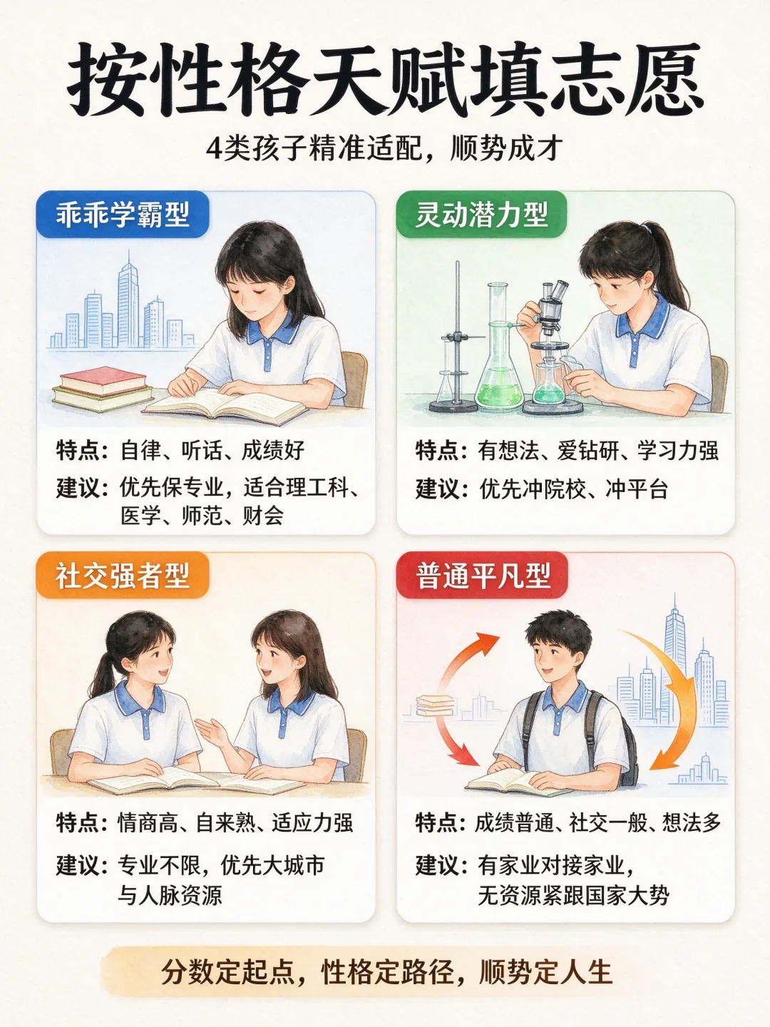 高考志愿填报六步法:看透志愿填报的底层真相,分数定起点,顺势定人生-第7张图片-四季读书网