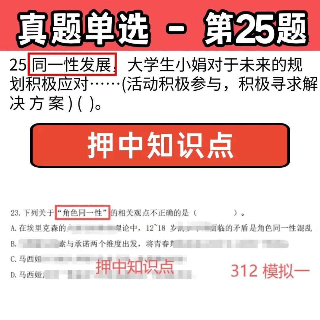 【312押题】26心理学考研学硕312真题牛轧糖凭啥押中201分?-第18张图片-四季读书网