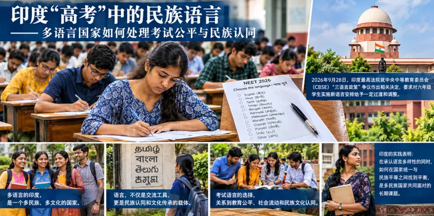 印度“高考”中的民族语言——多语言国家如何处理考试公平与民族认同-第1张图片-四季读书网