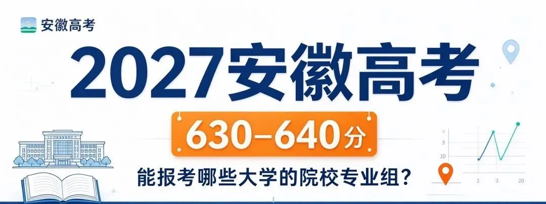 2027安徽高考630分-640分之间能报考哪些大学的院校专业组-第1张图片-四季读书网