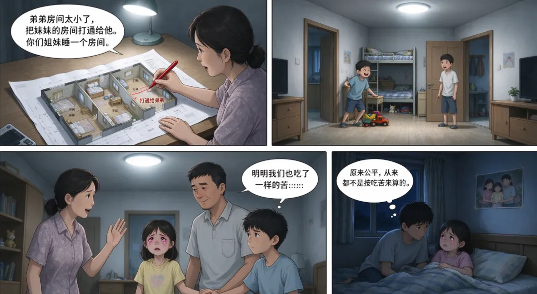 我陪全家住铁皮房苦读到高考,爸说新房归弟,家里所有好处永远优先弟弟,姐姐什么都没有-第6张图片-四季读书网